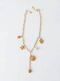 Collier Multi-Breloques Doré à Maillons Épais – Collection Bohème Chic